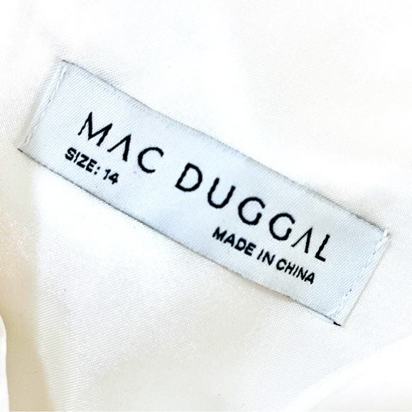 ⭐️SOLD⭐️Mac Duggal Vintage Style Floral Gown Wedding Bride Sz 14 - Picture 8 of 17